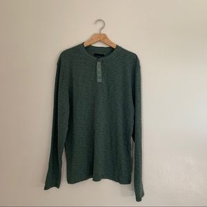Lucky Brand Green Henley Size Medium